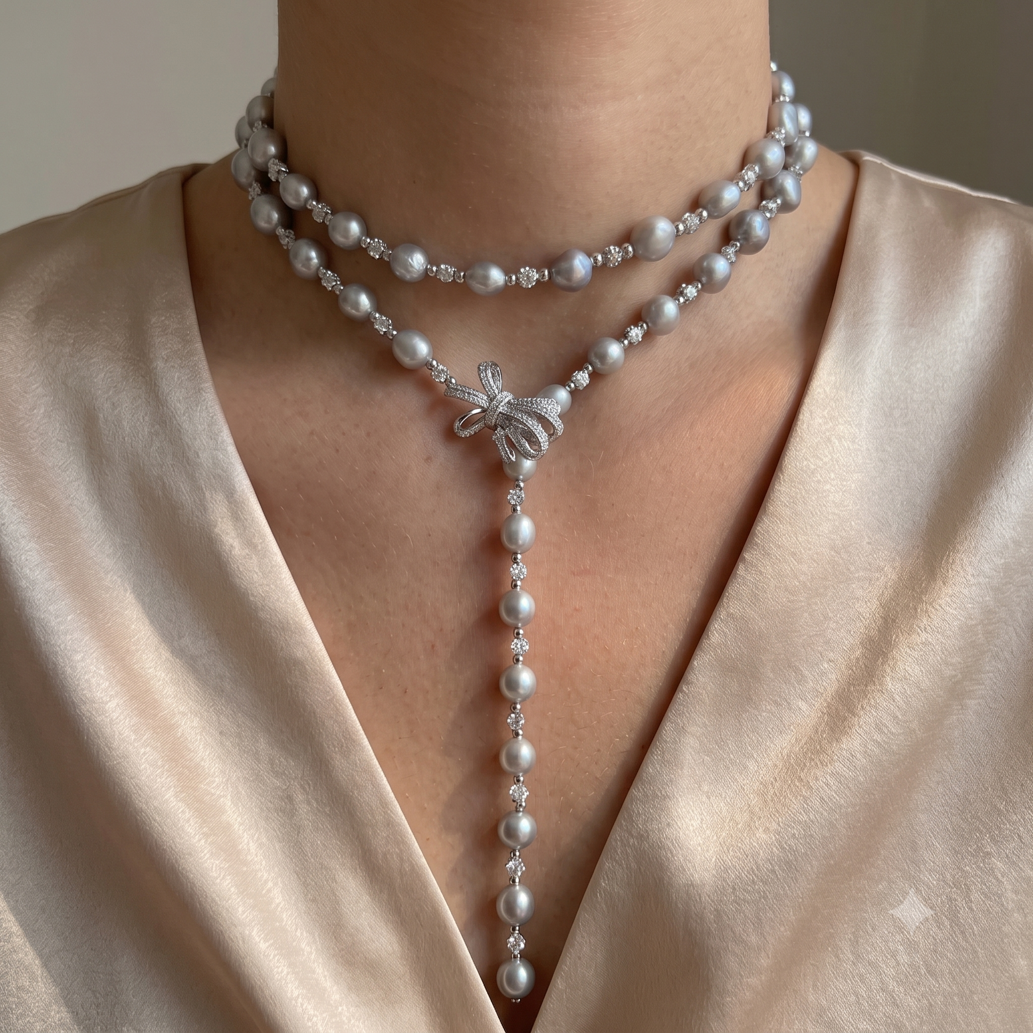 Celeste | Genuine Baroque Pearl Versatile Lariat Necklace