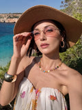 Jubilee | Hand-Brushed Gold & Colorful Gem Station Necklace