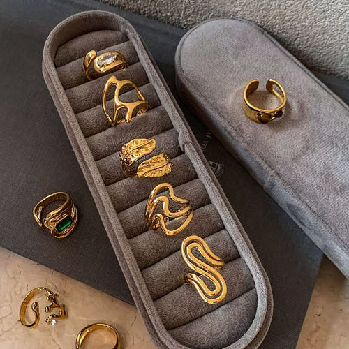 Aura | Sculptural Statement Ring Collection (Adjustable)