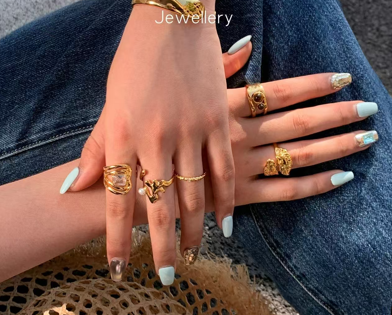 Aura | Sculptural Statement Ring Collection (Adjustable)