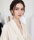 Astra | 24K Gold Plated Starburst Pave Chunky Hoops