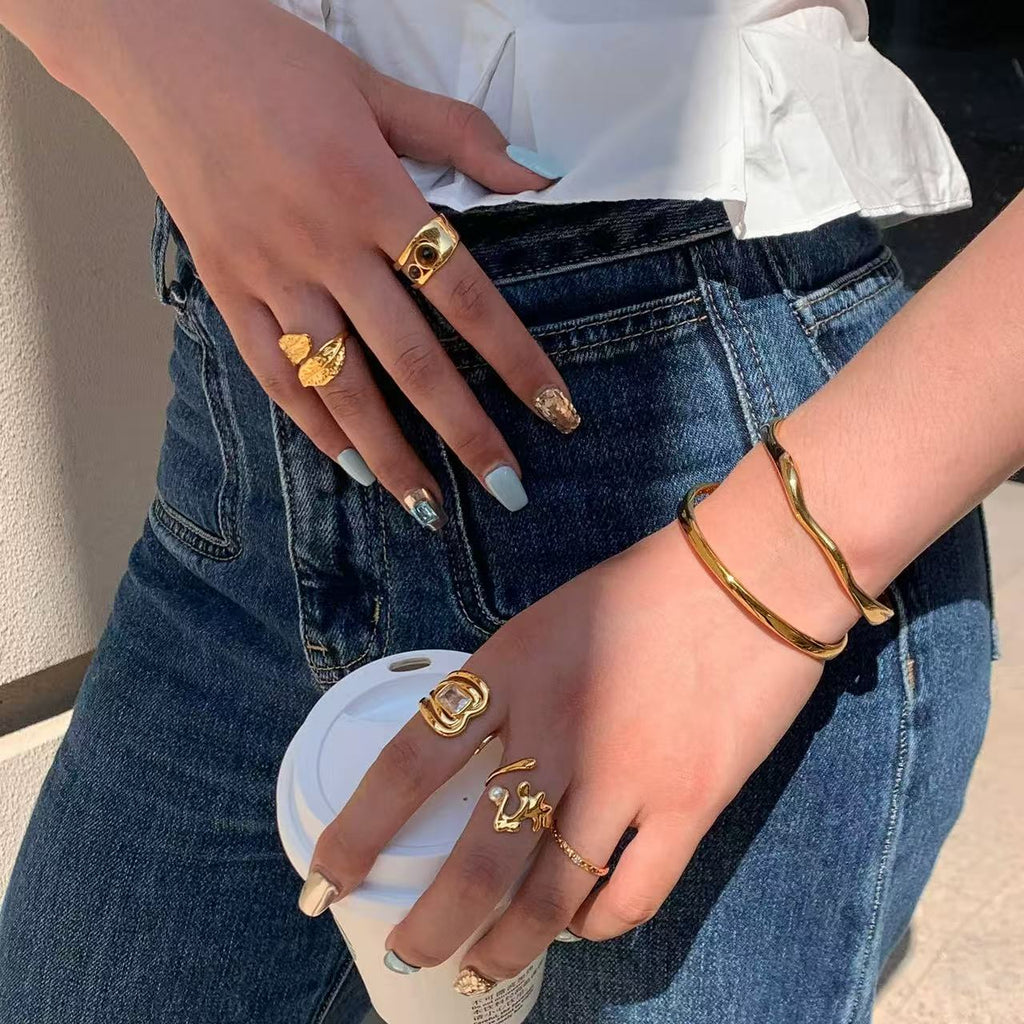 Aura | Sculptural Statement Ring Collection (Adjustable)
