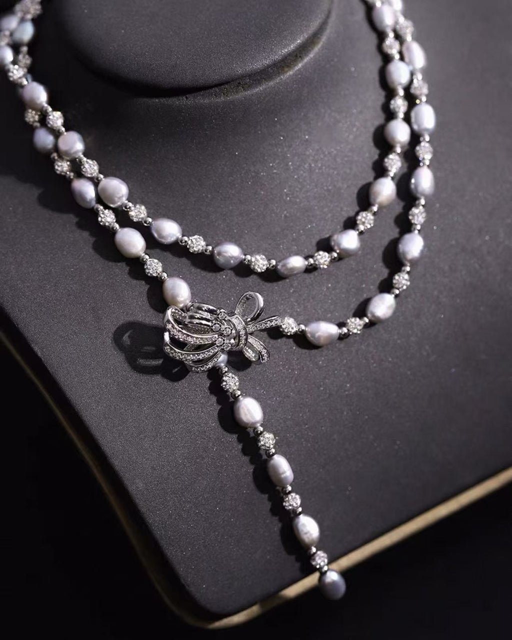 Celeste | Genuine Baroque Pearl Versatile Lariat Necklace